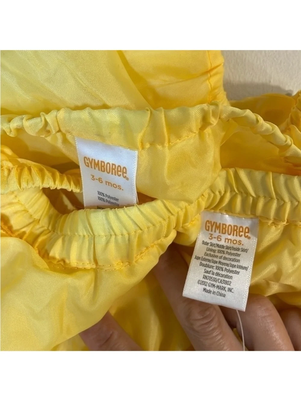 Gymboree Yellow Tutu Skirt with Attached Underwear. Infant Girl’s 3-6M. NWT.